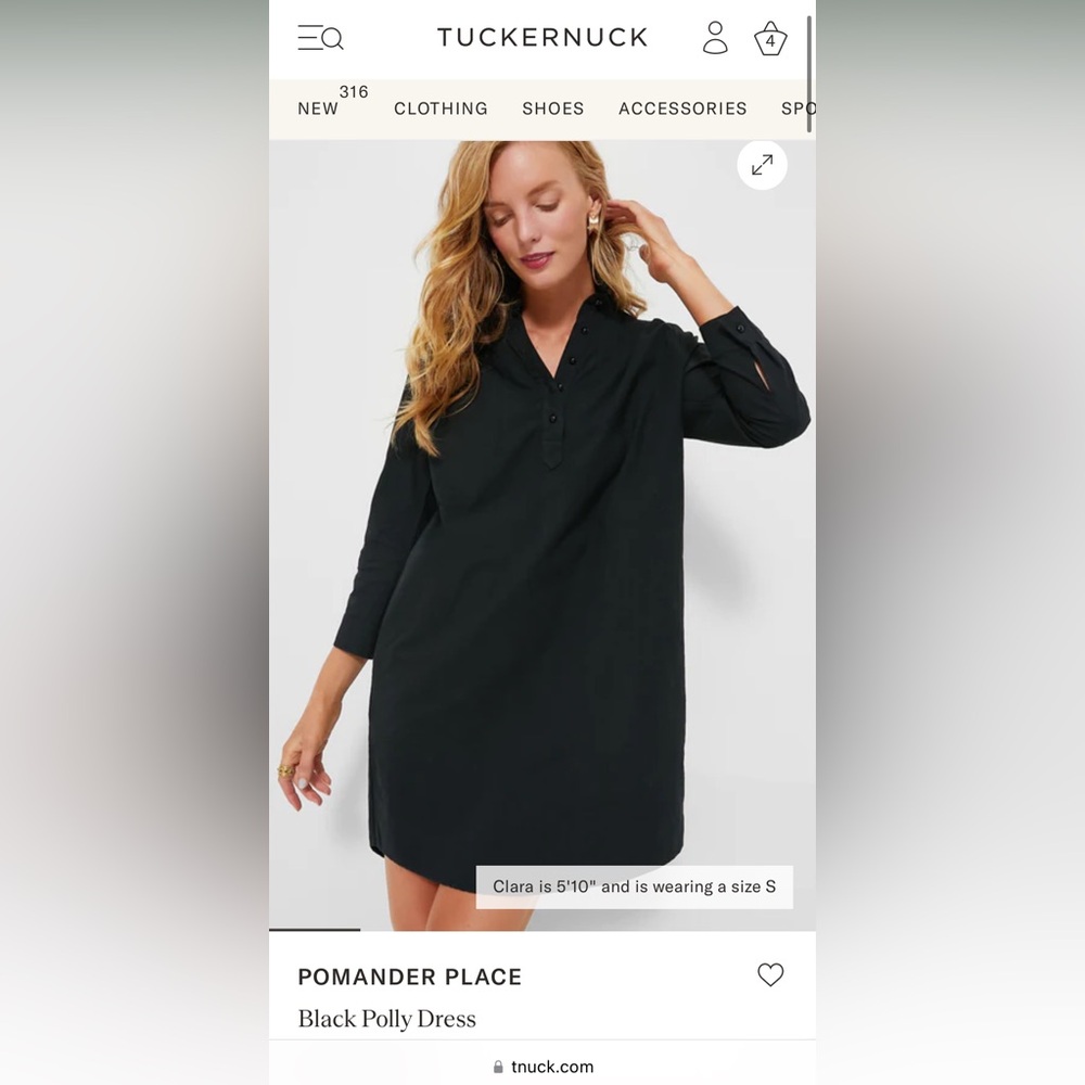 Pomander Place Black Polly -Long Sleeve Dress